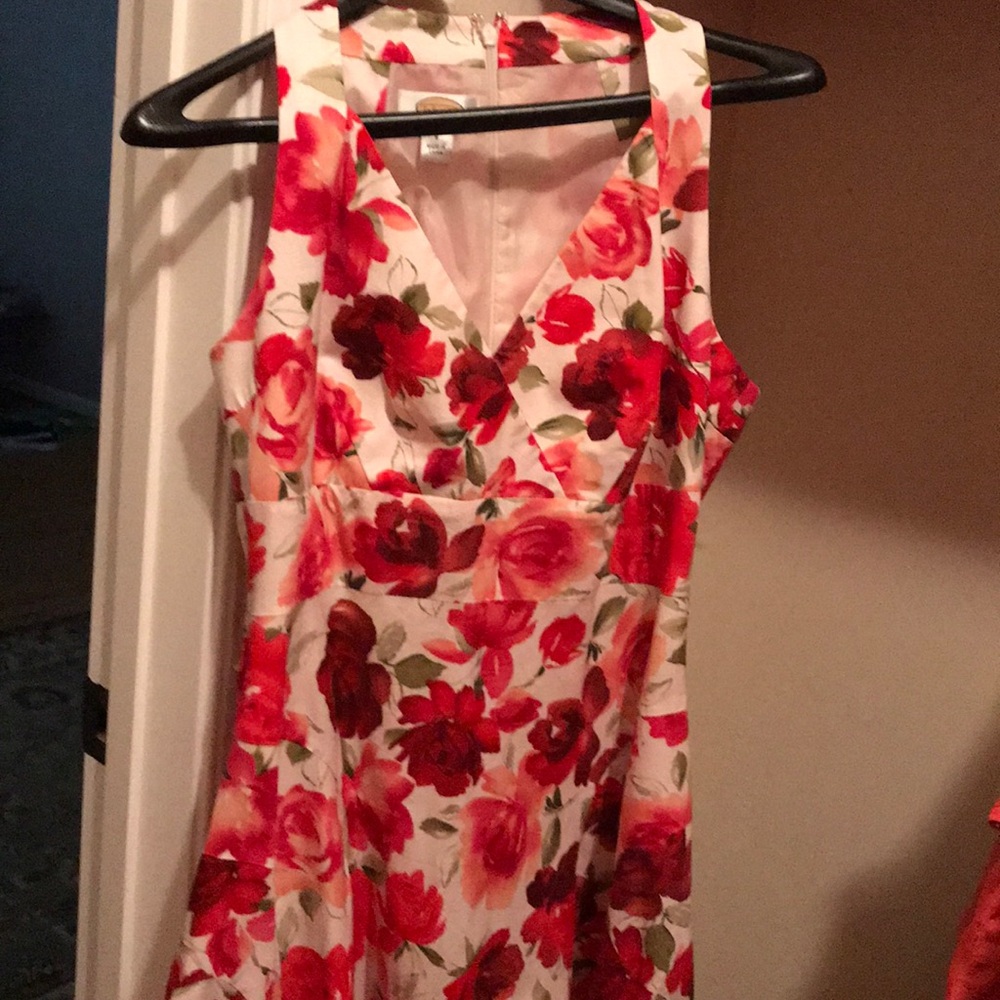 Talbots flower dress nwot so 8